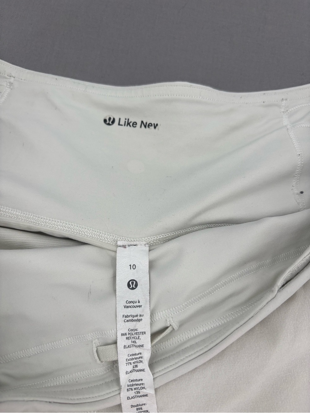 Lululemon Athletica Speed Up High-Rise Lined Short 4” 🖤 - Bone - Picture 2 of 10
